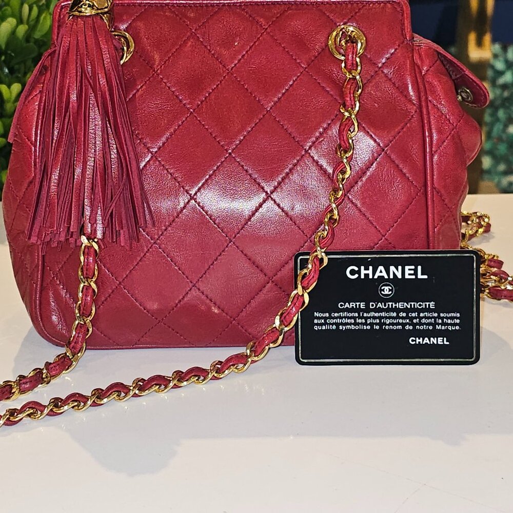 Vintage Chanel Tassle Shoulder Bag
